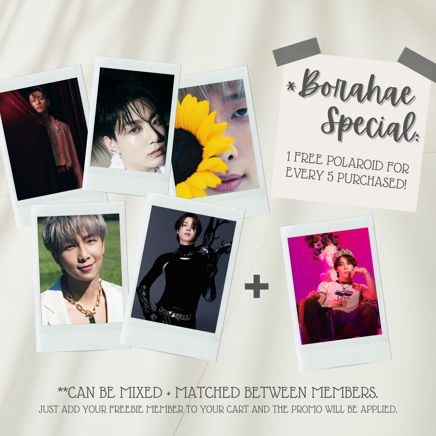 BTS Me, Myself, & - Mini Instant Film Photo - PT 1