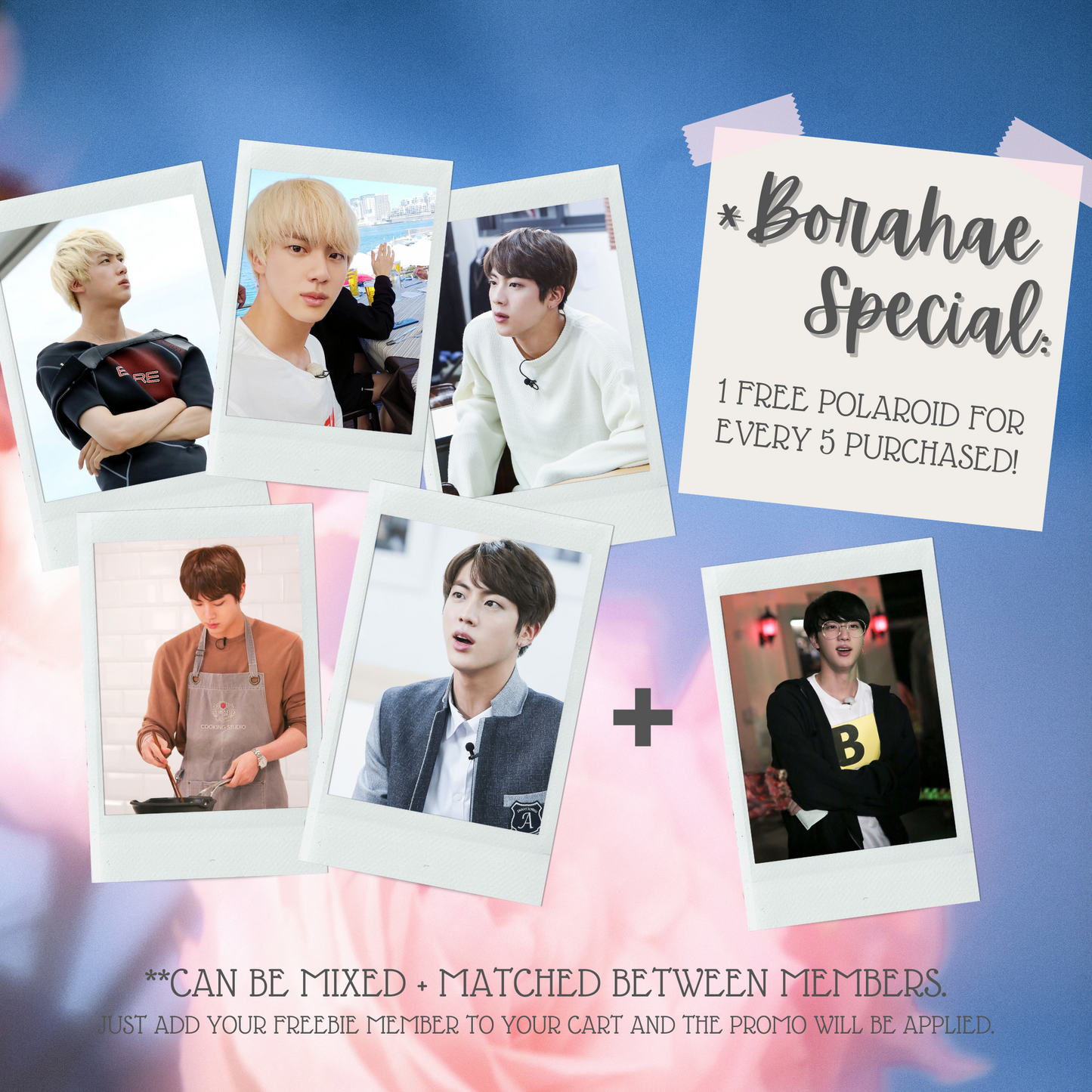 BTS Jin Mini Instant Film Photo - PT 1