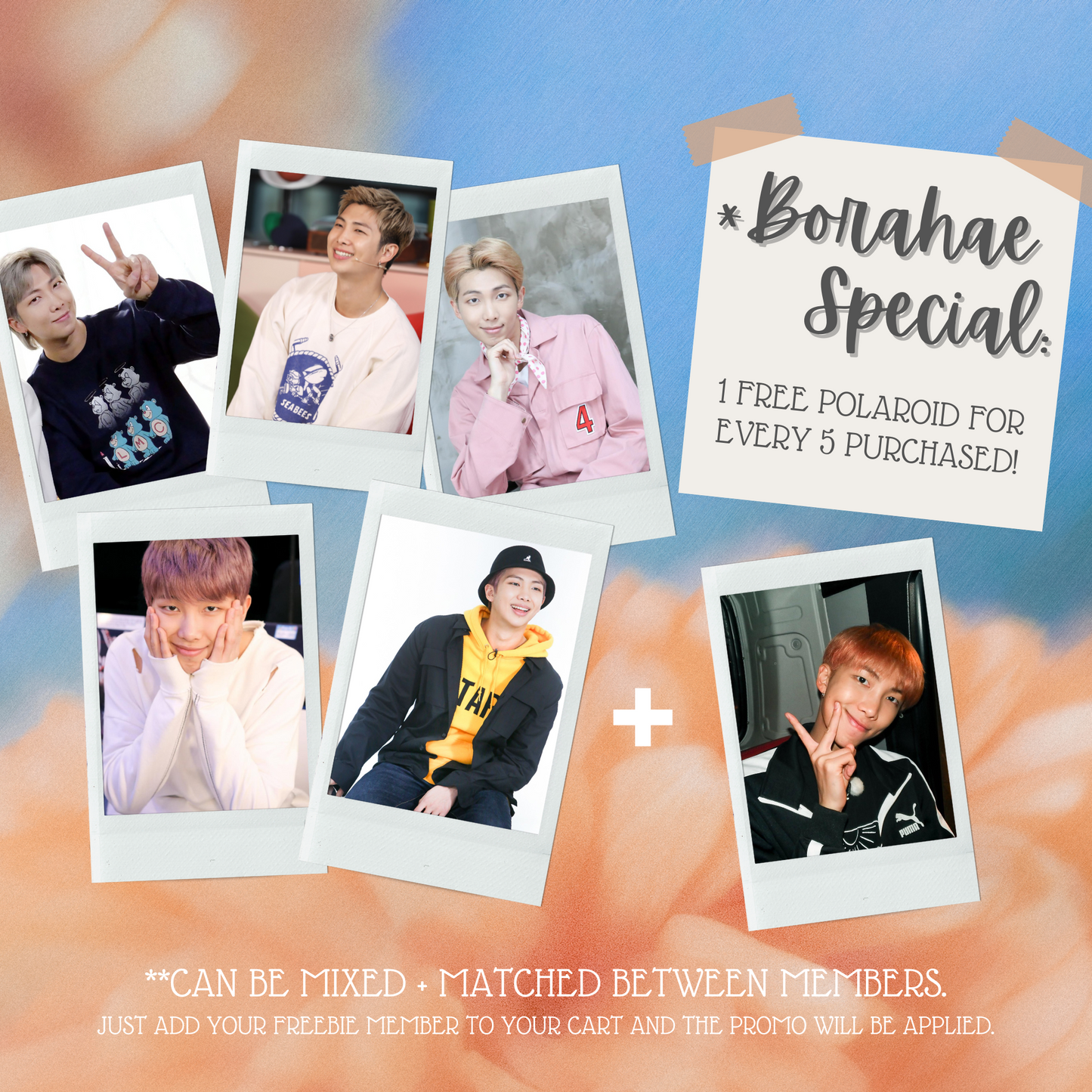 BTS RM Mini Instant Film Photo - PT 1