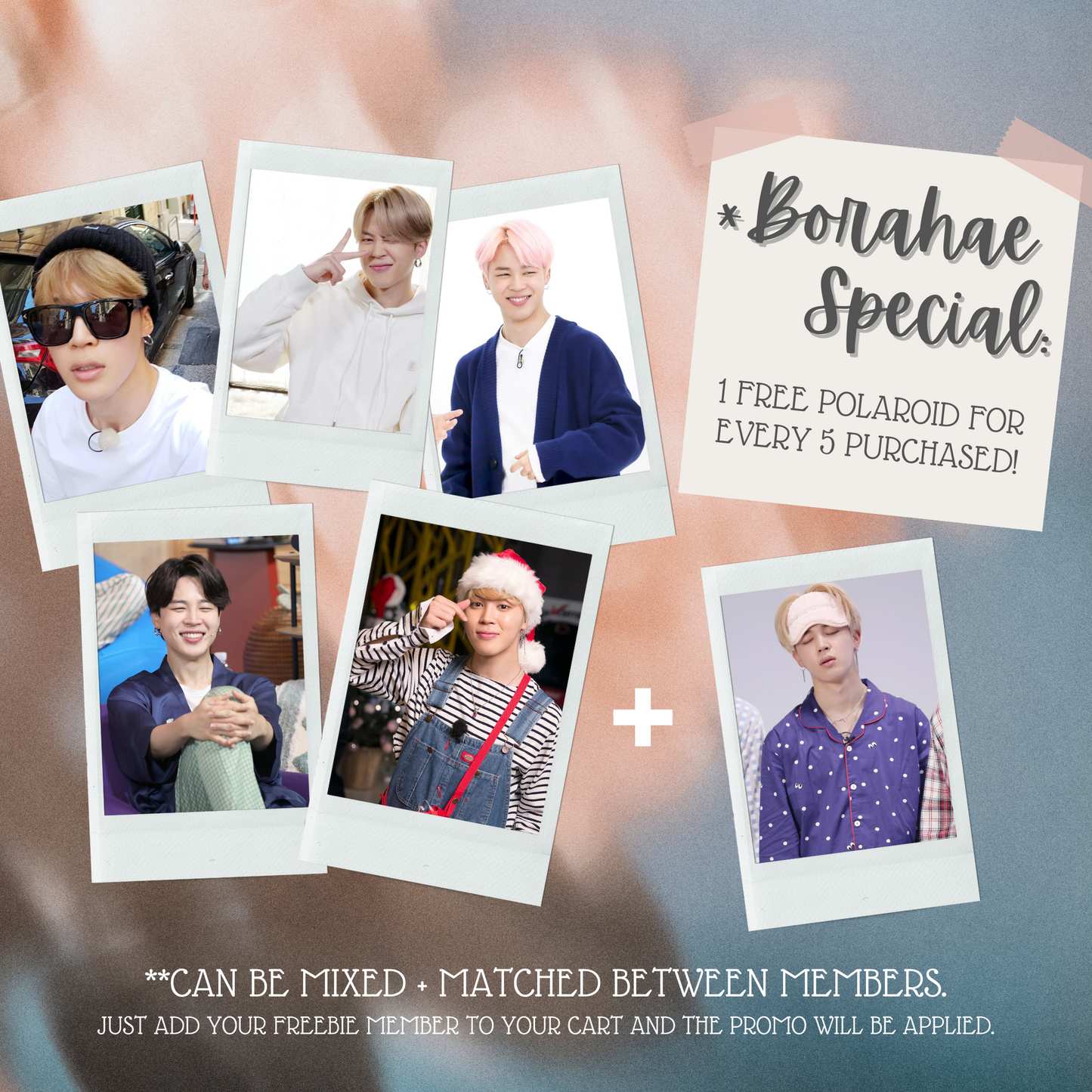 BTS Jimin Mini Instant Film Photo - PT 1