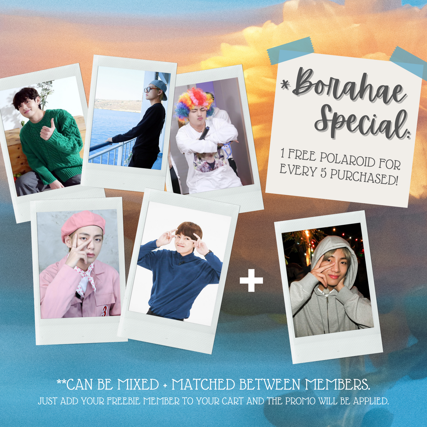 BTS V Mini Instant Film Photo - PT 1