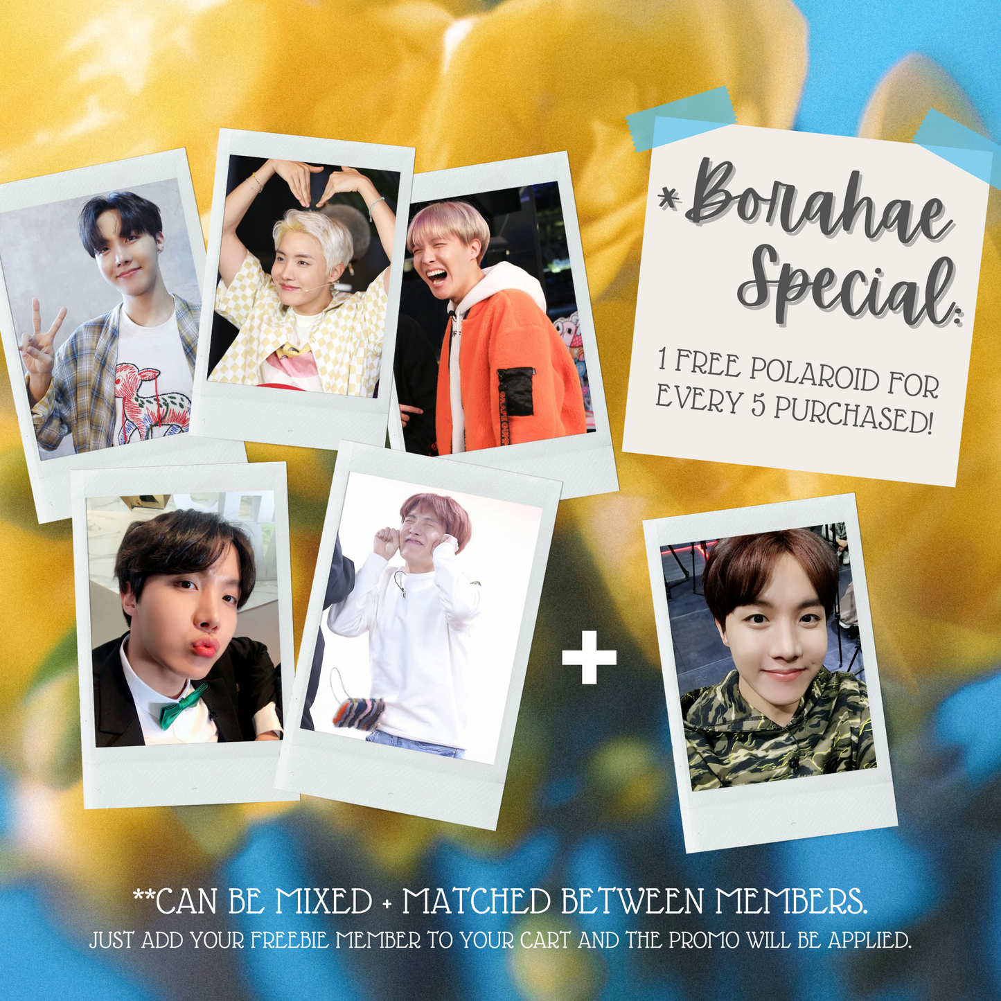 BTS J-Hope Mini Instant Film Photo - PT 1