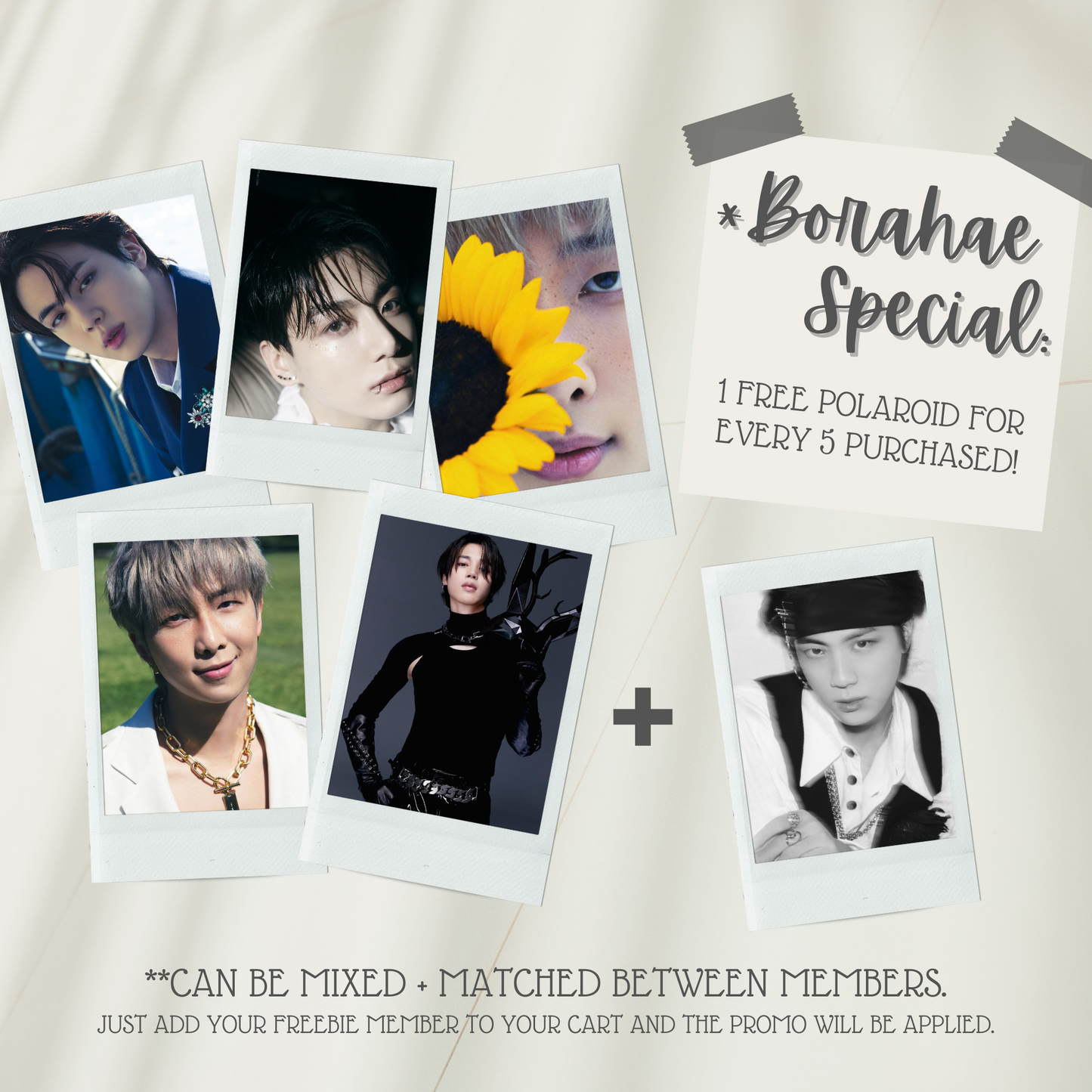 BTS Me, Myself, & - Mini Instant Film Photo - PT 2