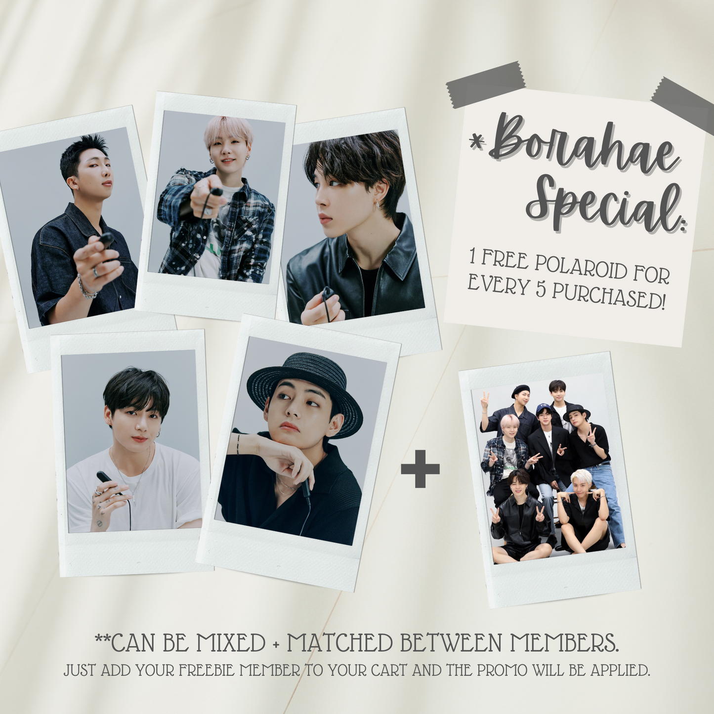 BTS Us, Ourselves, & We Mini Instant Film Photo