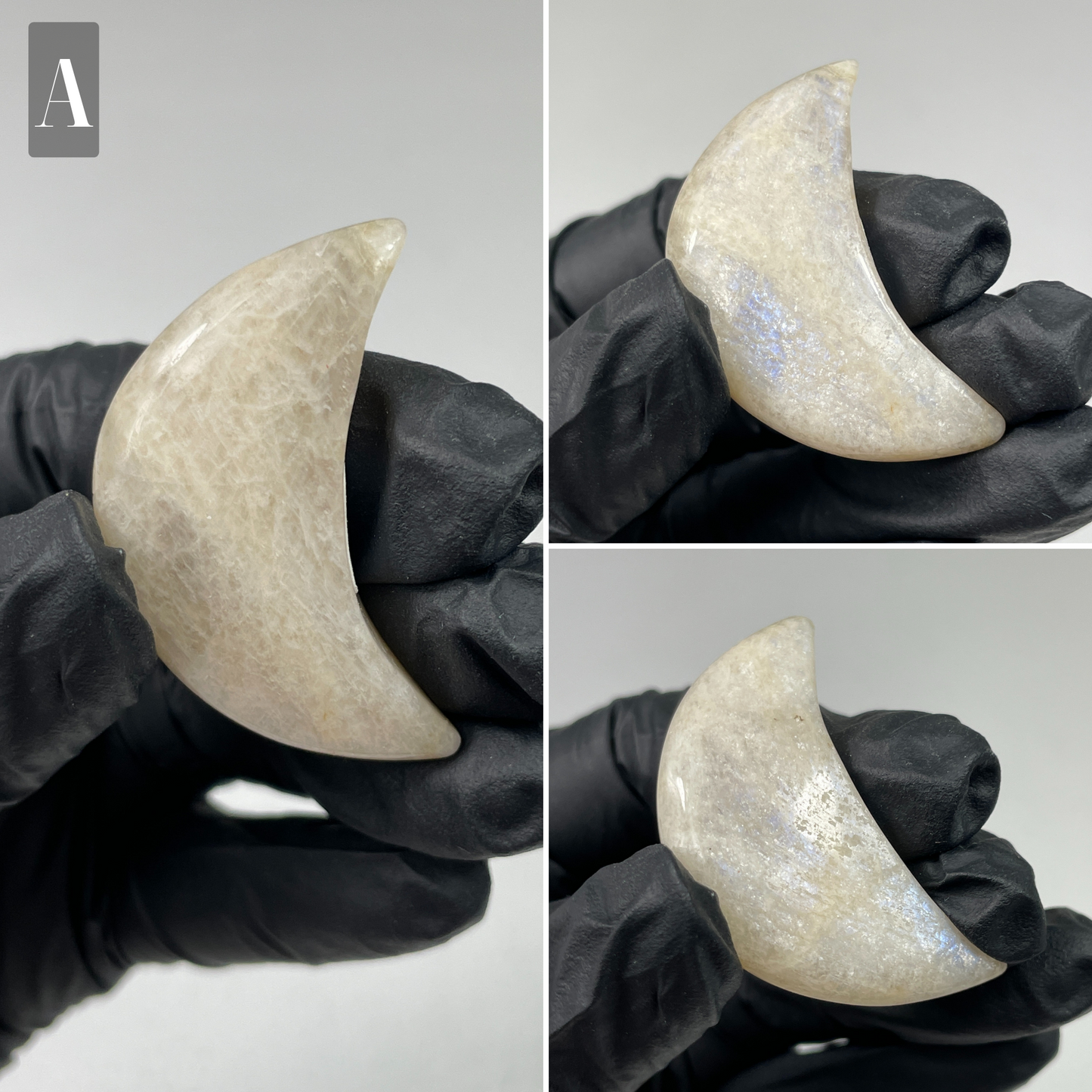 Crystal Mini Moon Carvings