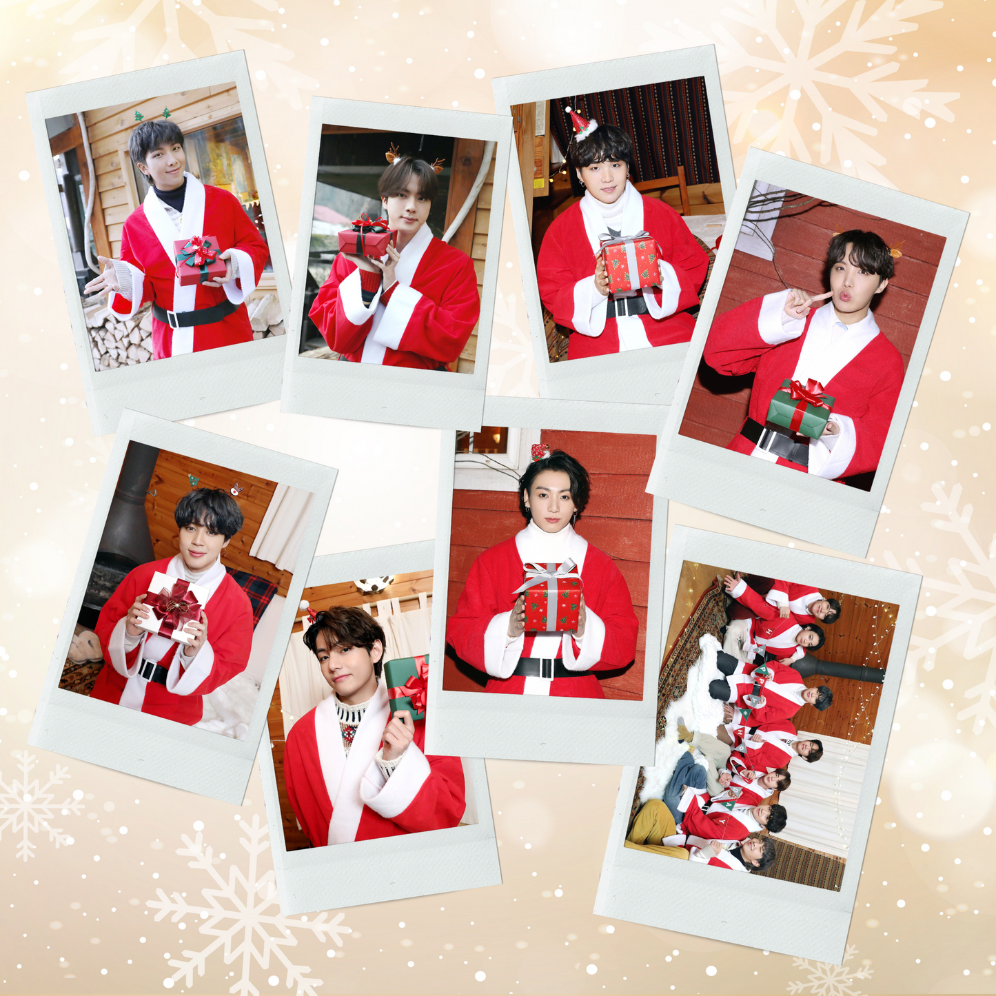 BTS Happy Holidays Mini Instant Film Photo