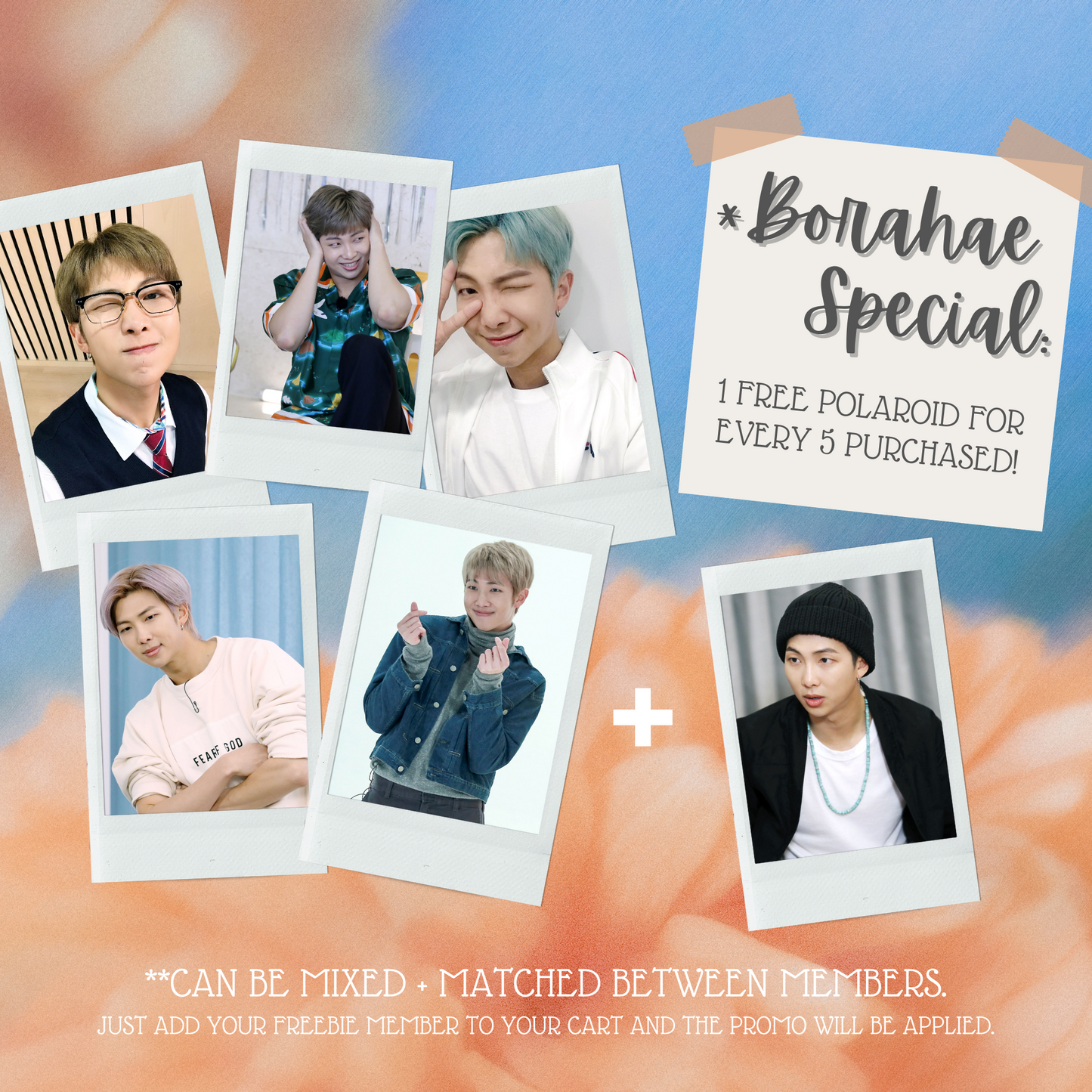 BTS RM Mini Instant Film Photo - PT 2