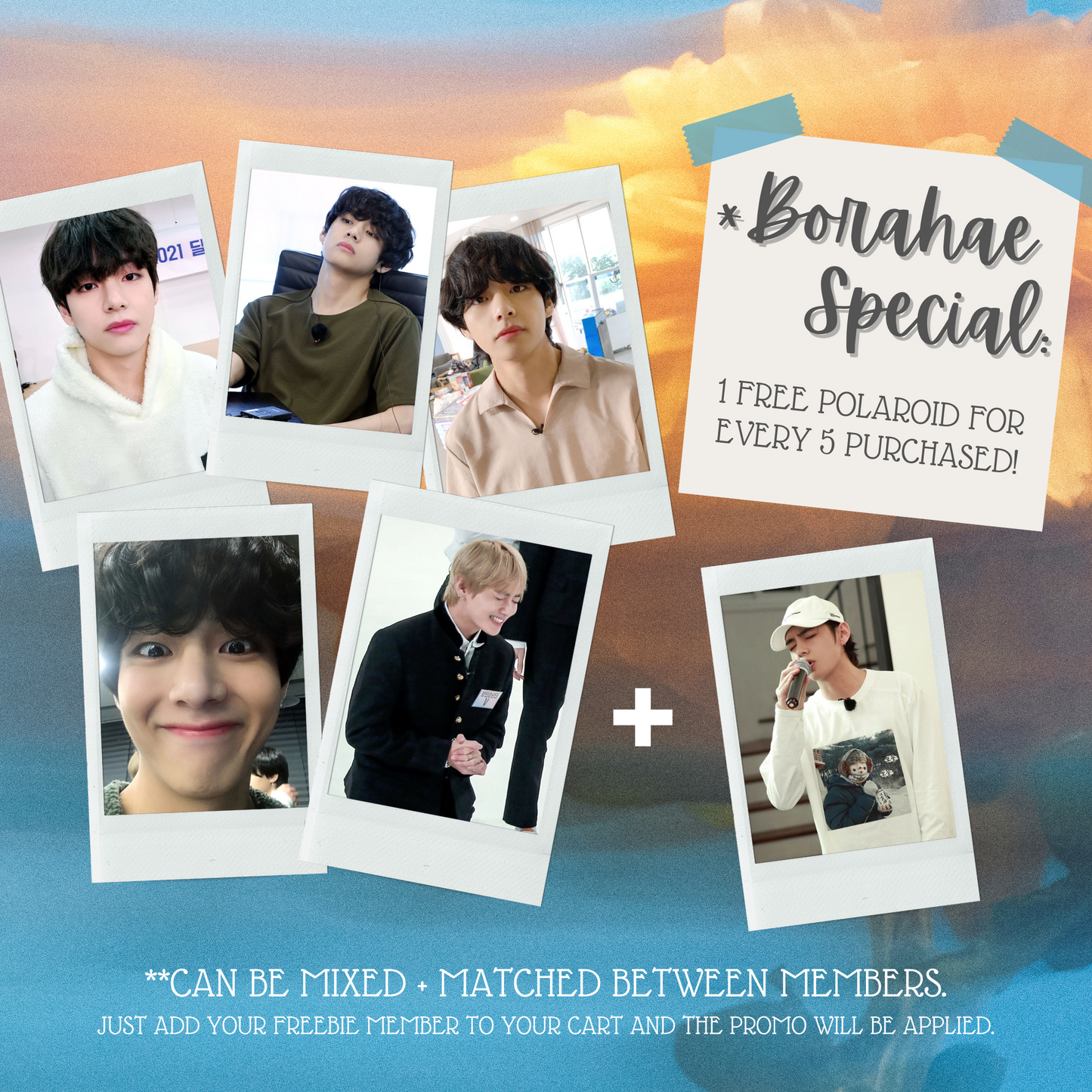 BTS V Mini Instant Film Photo - PT 2