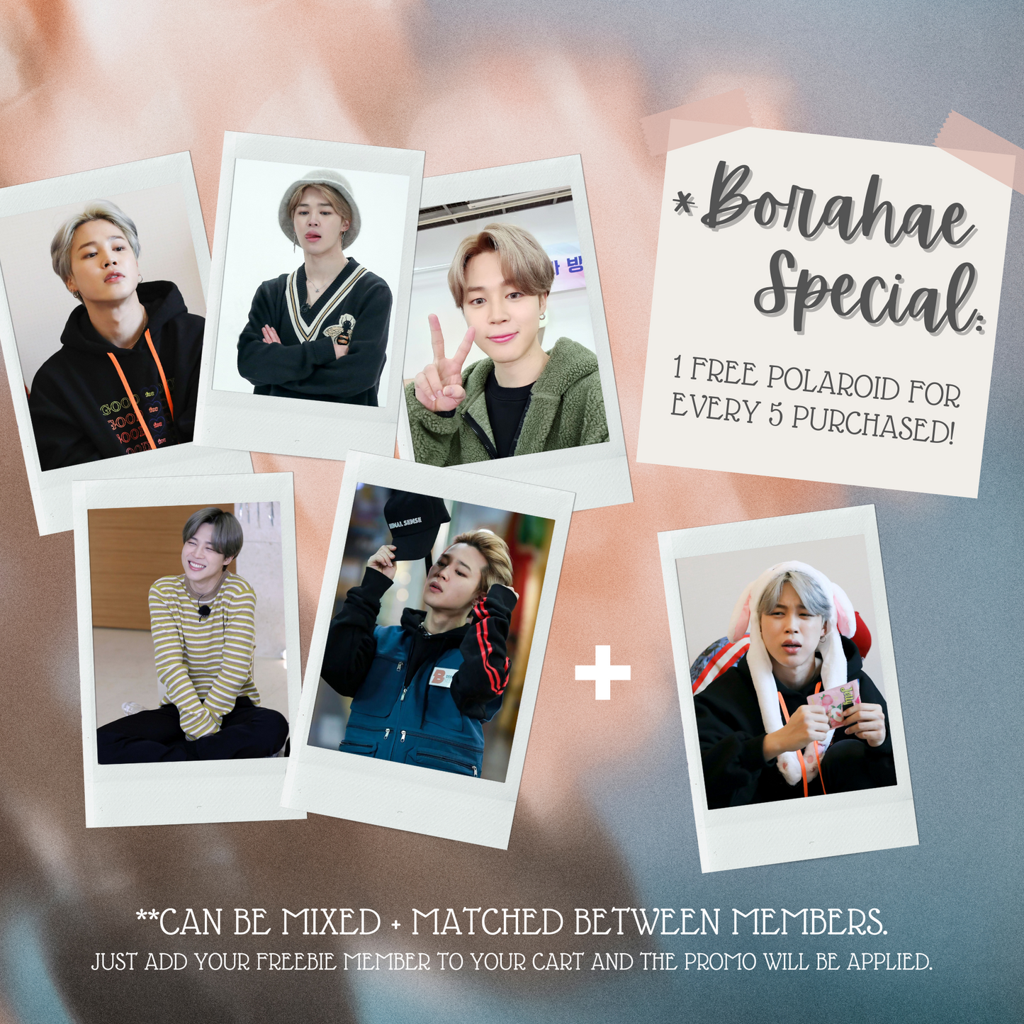 BTS Jimin Mini Instant Film Photo - PT 2