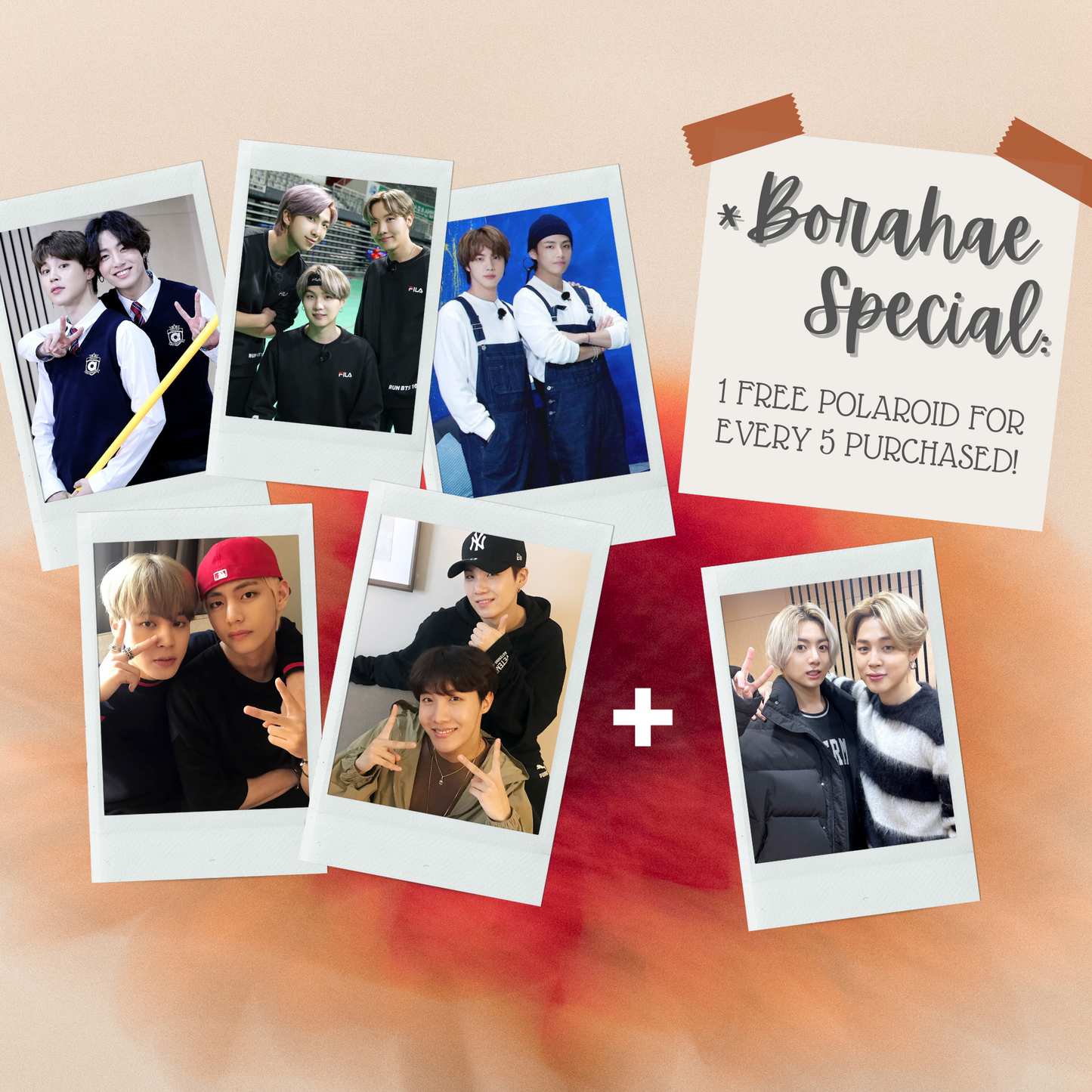 BTS Mini Instant Film Photo - Custom Photo