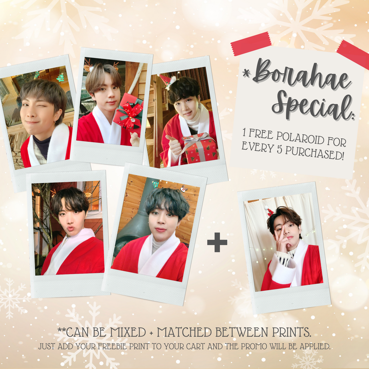 BTS Happy Holidays Mini Instant Film Photo
