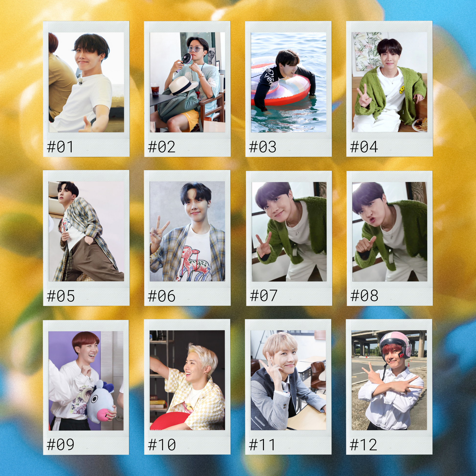BTS J-Hope Mini Instant Film Photo - PT 1 – Beautiful Little Pieces BTS J-Hope Mini Instant Film Photo - PT 1 – Beautiful Little Pieces