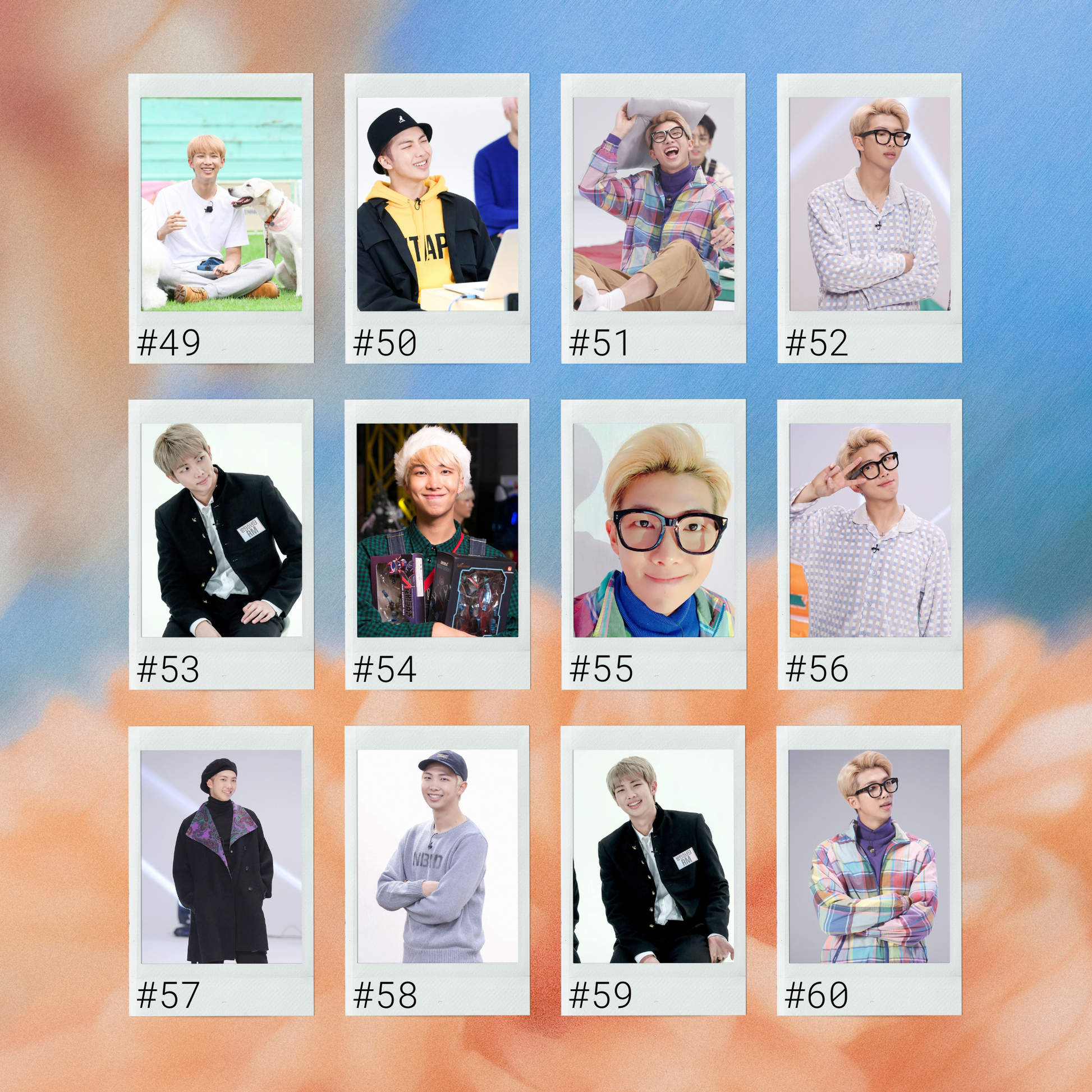 BTS RM Mini Instant Film Photo - PT 1 – Beautiful Little Pieces BTS RM Mini Instant Film Photo - PT 1 – Beautiful Little Pieces